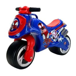 Injusa Correpasillos Moto Neox Spiderman para Niños +18 meses, Material Plástico, Color Azul, 69x27,5x49 cm