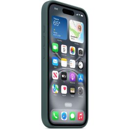 Apple iPhone 16 - Funda de Silicona con MagSafe, Verde Lago