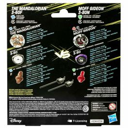 Hasbro HASF9589ES0 Beyblade X Star Wars: The Mandalorian & Moff Gideon Set, 3-60F vs. 3-80N, Paquete Múltiple