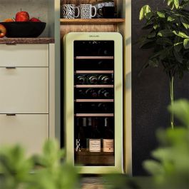 Cecotec Vinoteca GrandSommelier Origin 24 Rojo, 24 botellas, LED, NoFrost, display, 92,8cm