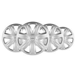 Abc Tapacubos Estoril Plata 14" GOD9060 - Juego de 4 Tapacubos de Diseño Robusto para Llantas de Acero