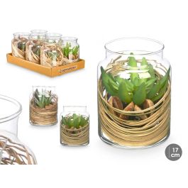 Tarro de Cristal con Flores Surtidas Ibergarden 12x16x12 cm - Verde (12 Unidades) Precio: 77.50000027. SKU: B1JDK4MZW7