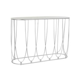 Consola Chic DKD Home Decor Blanco Plateado 35 x 78 x 115 cm Precio: 183.98999971. SKU: B1CZ9PN6SJ