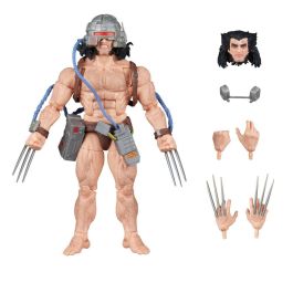 Hasbro Marvel Legends Wolverine (Weapon X) Figura Coleccionable 15 cm con 3 Accesorios, Diseño Cómics X-Men