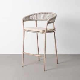 Taburete Acero-Rattán Pe Exterior 59 X 58 X 100,50 cm