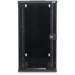 DIGITUS Carcasa mural 10" (254 mm) 12U 312x300 mm, Rack de pared, 30 kg, Acero, Negro
