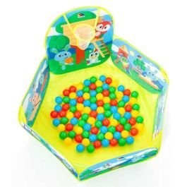 Parque con canasta y 25 bolas 76x100x110 Parque con canasta y 25 bolas 76x100x110