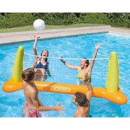 Intex 56508 Juego de Voleibol Hinchable para Piscina, Portería Flotante 239x64x91 cm, Vinilo Naranja y Verde con Red y Balón Intex 56508 Juego de Voleibol Hinchable para Piscina, Portería Flotante 239x64x91 cm, Vinilo Naranja y Verde con Red y Balón