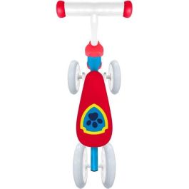 Portabicicletas sin pedales de 4 ruedas - PAW PATROL - PAT PATROUILLE - Mi primera bicicleta sin pedales Baby Walker - Azul y Rojo