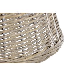 DKD Home Decor Base Árbol Navidad Mimbre Natural 45x45x24 cm (2 Unidades)