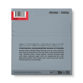 Dunlop Juego Cuerdas Bajo Nickel Super Bright Medium 45-105