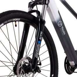 Youin Bicicleta Eléctrica MTB You-Ride Everest BK3100L Negra y Blanca, 29", 250W, Batería 504Wh, Horquilla Suspensión, Frenos Disco, 21V