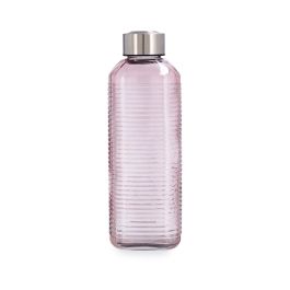 Botella de Agua Quid Velvet Rosa Vidrio 1 L (12 Unidades)