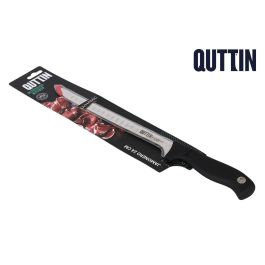 Quttin Cuchillo Jamonero Dynamic de Acero Inoxidable 24 cm - Ideal para Cortar Jamón en lonchas Finas (8 Unidades)