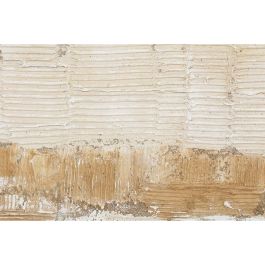 Lienzo Home ESPRIT Blanco Beige Abstracto Urbano 92 x 4,5 x 122 cm (2 Unidades)