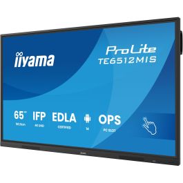 iiyama TE6512MIS Pantalla Táctil VA 65" 4K UHD (3840x2160) con HDMI y USB-C, Wi-Fi 6, Android 11, 24/7