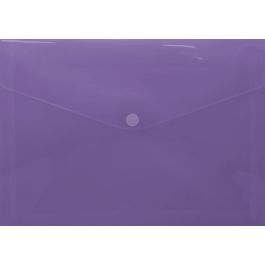 Sobre Portadocumentos con Velcro A4 Morado Polipropileno Ingraf 332735