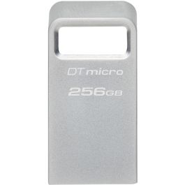 Kingston DTMC3G2/256GB Pendrive DataTraveler Micro 256GB USB 3.2 Gen 1 de 200MB/s Lectura - Diseño Ultrapequeño Metálico