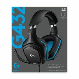 Auriculares con Micrófono Gaming Logitech 981-000770 Azul Negro