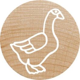 COLOP Set de sellos WOODIES "Farm Animation" de madera y caucho - Redondos 3cm (12 unidades) 165225