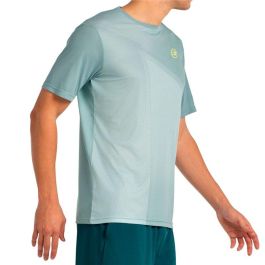 Camiseta de Manga Corta Hombre Bullpadel Lagar 048 Azul cielo Pádel 37-38