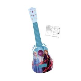 Lexibook Guitarra acústica para niños La Reina de las Nieves 53 cm, Mi Primera Guitarra de Plástico con 6 cuerdas y guía de aprendizaje para +3 años