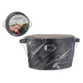 La Dehesa Barbacoa Portatil Cubo 35 cm Color Negro para 6 Comensales (Set de 4)