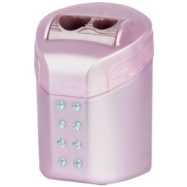 Faber-Castell Sacapuntas Doble Roll-On Sparkle - Sostenible, Recargable, para Lápices Estándar y Jumbo, Cuchillas Alemanas