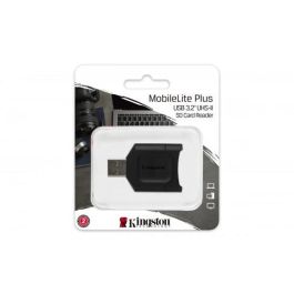 Kingston MLP Lector de Tarjetas SD MobileLite Plus USB 3.2 Gen 1 Compatible UHS-II y UHS-I Portátil Kingston MLP Lector de Tarjetas SD MobileLite Plus USB 3.2 Gen 1 Compatible UHS-II y UHS-I Portátil