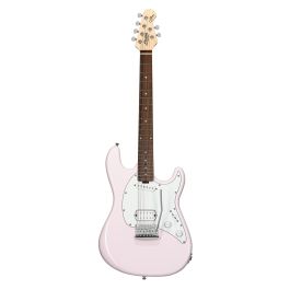 Sterling Cutlass SS30 HS Short Scale Guitarra Eléctrica - Shell Pink | Mástil Compacto 24" con Trémolo Vintage