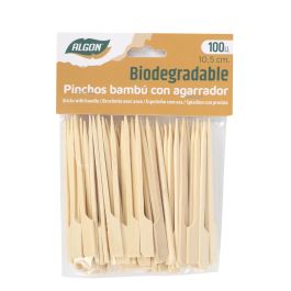 Set de 100 pinchos de bambú agarrador 105 mm - Algon (18 Unidades) Set de 100 pinchos de bambú agarrador 105 mm - Algon (18 Unidades)