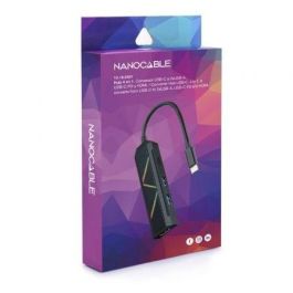 Hub USB NANOCABLE 10.16.0401 Negro Hub USB NANOCABLE 10.16.0401 Negro