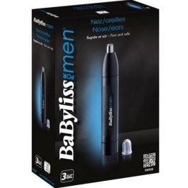 Babyliss E650E Recortador de Vello para Nariz y Orejas, Máquina de Afeitar de Precisión, Cabezal Lavable 1 Unidad