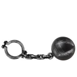 Bola con Cadena Negra 55 cm para Disfraz de Prisionero, Zombie o Monstruo - Accesorio Halloween Temático Precio: 3.50000002. SKU: B1EAM9TYHF