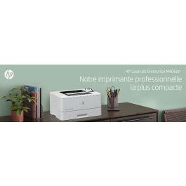 HP 3PZ15A Impresora Láser Monocromo Enterprise M406DN Dúplex Automático 40 ppm Ethernet Seguridad HP Wolf Pro Blanca