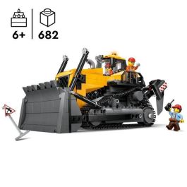 LEGO 60466 Buldócer Amarillo City con hoja empujadora elevable, escarificador trasero, motor detallado y 3 minifiguras LEGO 60466 Buldócer Amarillo City con hoja empujadora elevable, escarificador trasero, motor detallado y 3 minifiguras