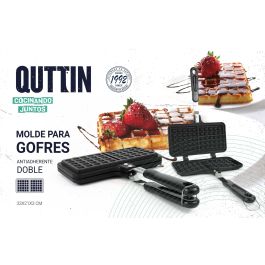 Molde para gofres doble de aluminio Quttin (6 Unidades) Molde para gofres doble de aluminio Quttin (6 Unidades)