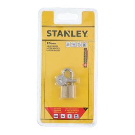 Stanley Candado de arco 20mm con 3 llaves de serreta Stanley Candado de arco 20mm con 3 llaves de serreta
