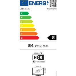 Smart TV LG 43QNED82A6B 43" 4K Ultra HD LED HDR Edge-LED QNED Smart TV LG 43QNED82A6B 43" 4K Ultra HD LED HDR Edge-LED QNED