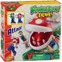 EPOCH 7357 Juego de Mesa Super Mario: Escape de la Planta Piraña con Mario y Luigi. ¡Evita Despertar a la Piraña!