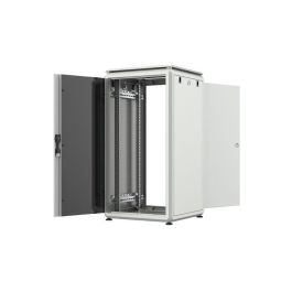 Lanview 19'' 22U Armario Rack de Pie 600x600mm para Datos con Rieles Ajustables, Gestión de Cable y Puerta Segura