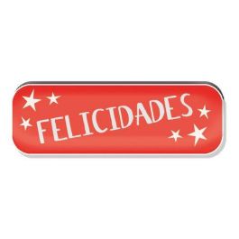 Etiquetas Regalo Adh. Holograficas Rollo 250 Uds. 45X15 Felicidades Rojo Precio: 9.89999978. SKU: B155JVDMJX