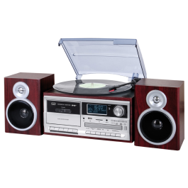 Trevi TT 1072 DAB Tocadiscos de tracción directa Semiautomático Madera con Radio DAB/FM, CD, Cassette, USB, SD, MP3 y Pantalla LCD Precio: 154.4999995. SKU: B18CMSB45X