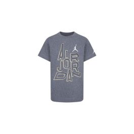 Camiseta de Manga Corta Infantil Jordan Jordan 23 Gold Line Gris oscuro