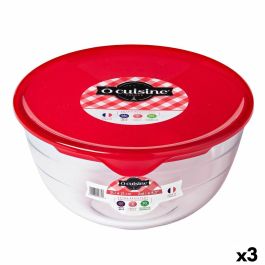 Fiambrera Redonda con Tapa Ô Cuisine Prep&store Ocu Rojo 2 L 22 x 22 x 11 cm Vidrio (3 Unidades) Precio: 34.50000037. SKU: S2707084