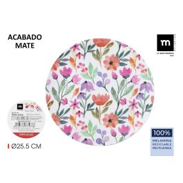 La Mediterranea Plato Llano Mel.Mate Garden 24,6 cm (24 Unidades) La Mediterranea Plato Llano Mel.Mate Garden 24,6 cm (24 Unidades)