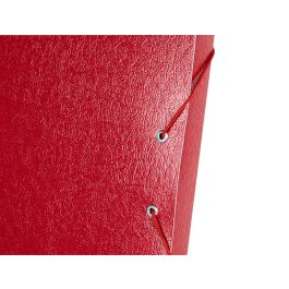 Carpeta Proyectos Liderpapel Folio Lomo 30 mm Carton Gofrado Roja