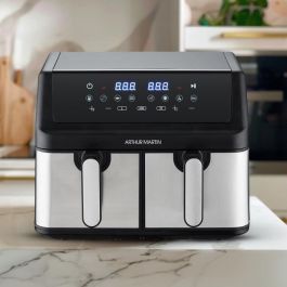 Freidora sin aceite - ARTHUR MARTIN - Airfryer - 2 depósitos de 4,5L - 2000W - 8 programas
