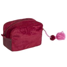 Coquette 16020090700 Neceser Coquette Estuche Cuadrado Terciopelo Fucsia 16x11x8 cm