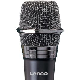 Lenco MCW-011BK Micrófono Vocal Inalámbrico Negro 15m 863-869 MHz con Conector 6.35mm (1/4")